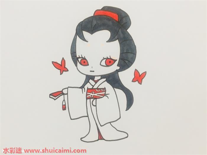 第五人格红蝶的画法步骤图解