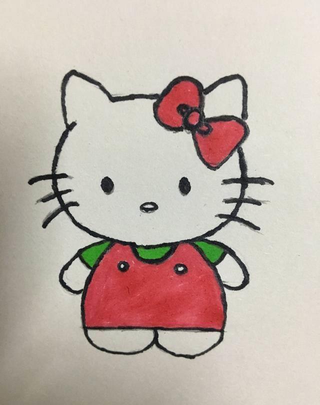 hello kitty简笔画 hellokitty简笔画图片
