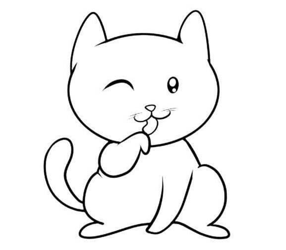 猫咪简笔画 猫咪简笔画图片