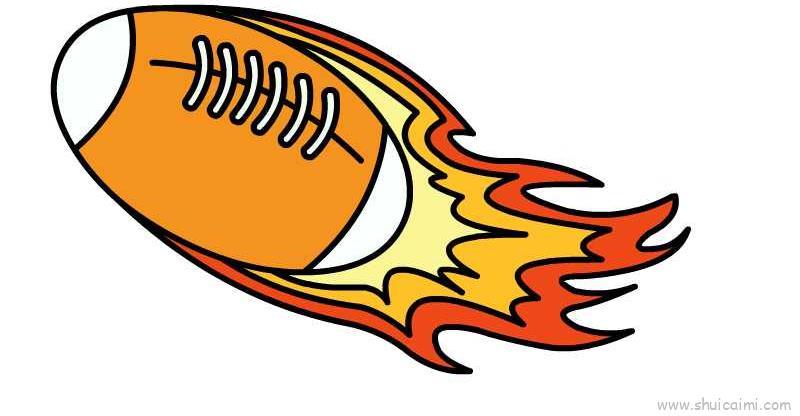 橄榄球儿童画怎么画 橄榄球简笔画图片