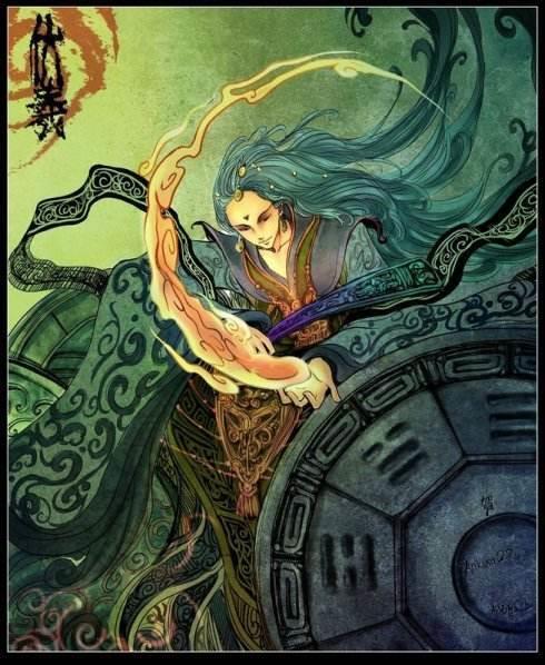 东方天帝伏羲简笔画 伏羲简笔画