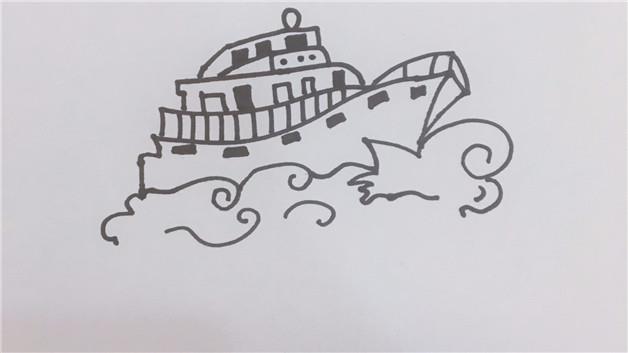 游艇的简笔画怎么画 游艇简笔画图片
