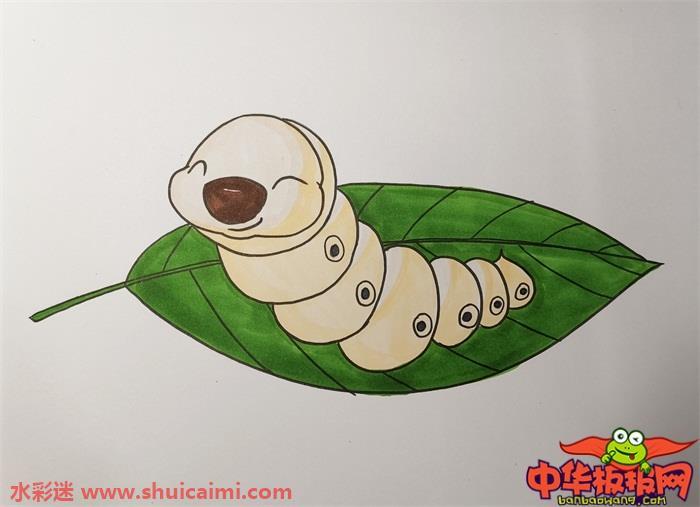蚕宝宝怎么画 蚕宝宝简笔画简单好看带颜色