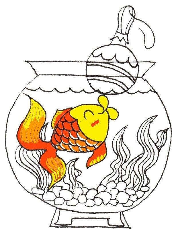 小金鱼的简笔画怎么画 小金鱼的简笔画好看