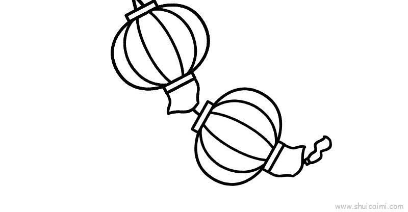 新年灯笼儿童画怎么画 新年灯笼简笔画顺序