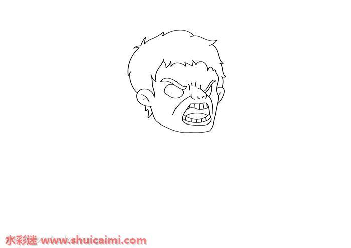 绿巨人浩克怎么画 绿巨人浩克简笔画简单易画
