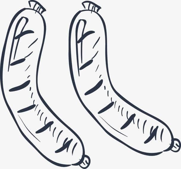 热狗简笔画 热狗简笔画图片