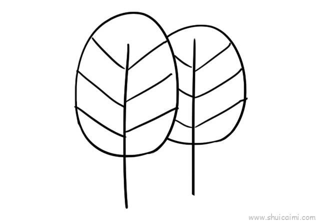 树林儿童画怎么画 树林简笔画好看
