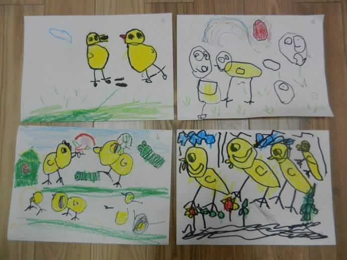 小公鸡和小鸭子简笔画 小公鸡和小鸭子简笔画板书设计