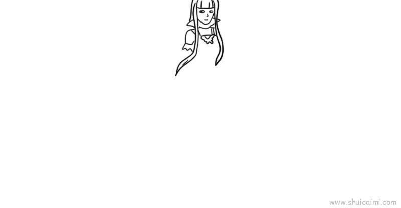 白光莹儿童画怎么画 白光莹简笔画顺序