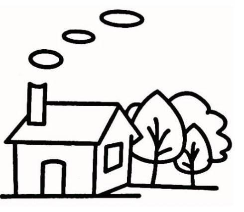 家乡简笔画 美丽的家乡简笔画