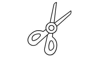 剪刀的画法简笔画图片_剪刀怎么画简笔画