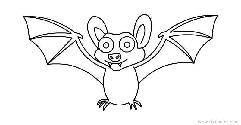 蝙蝠儿童画怎么画 蝙蝠简笔画顺序