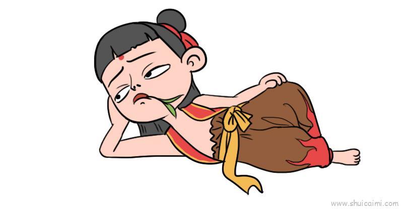 哪吒儿童画怎么画 哪吒简笔画图片