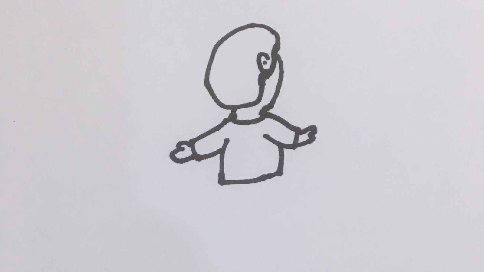 人物背影简笔画怎么画 人物背影简笔画好看