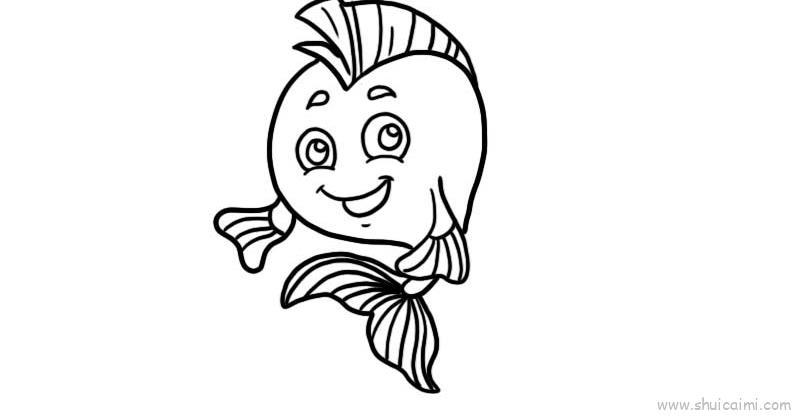 大头鱼儿童画怎么画 大头鱼简笔画图片