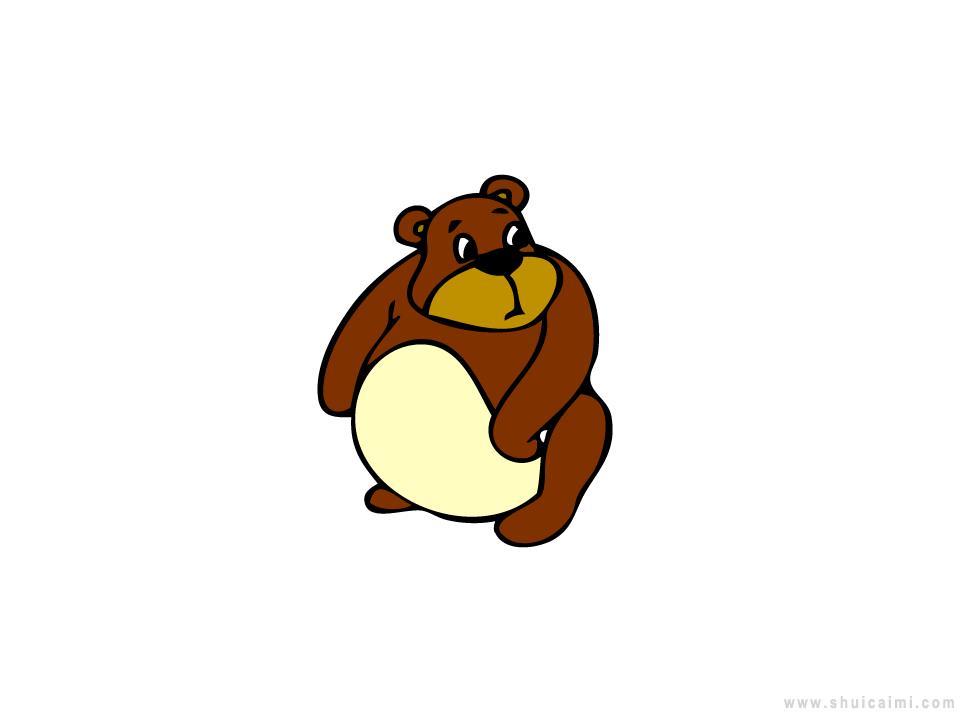 狗熊简笔画怎么画 狗熊简笔画图片大全