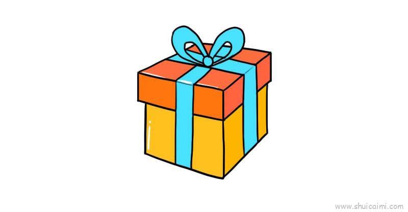圣诞节礼物盒儿童画怎么画 圣诞节礼物盒简笔画步骤