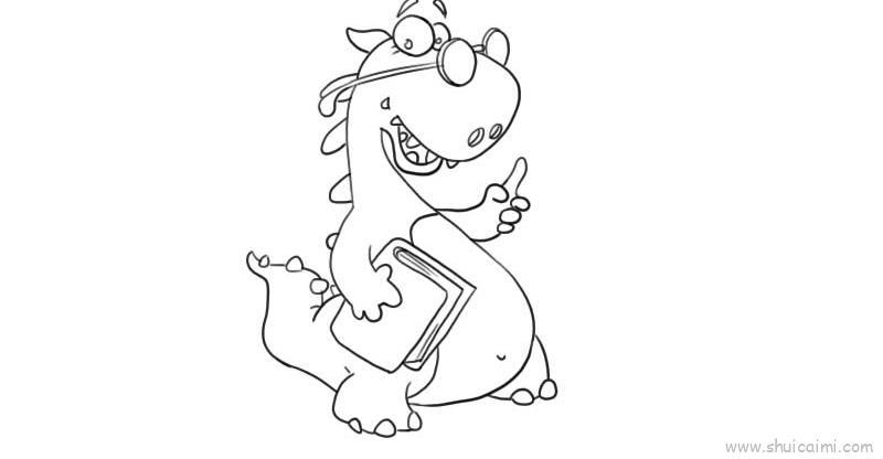 恐龙儿童画怎么画 恐龙简笔画步骤
