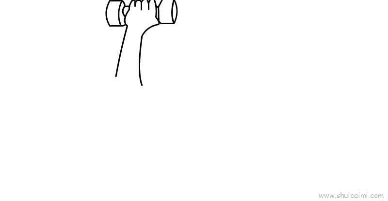 胳膊儿童画怎么画 胳膊简笔画简单