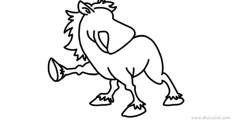 马儿童画怎么画 马简笔画图片