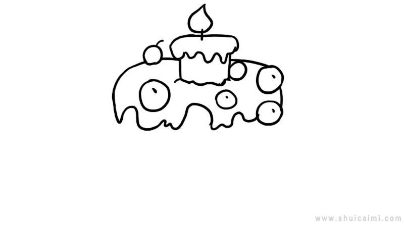 生日蛋糕简笔画怎么画 生日蛋糕简笔画简单又好看