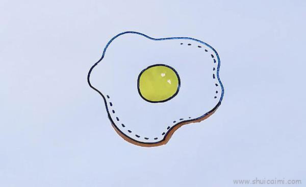 煎蛋儿童画怎么画 煎蛋简笔画画法