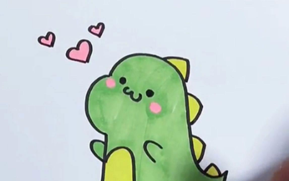 画恐龙简笔画 画恐龙简笔画图片大全