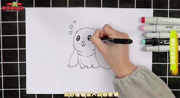 垂耳兔怎么画 垂耳兔简笔画图片大全带颜色