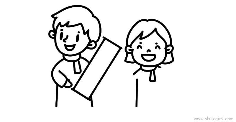 新年绘画一家人儿童画怎么画 新年绘画一家人简笔画图片大全