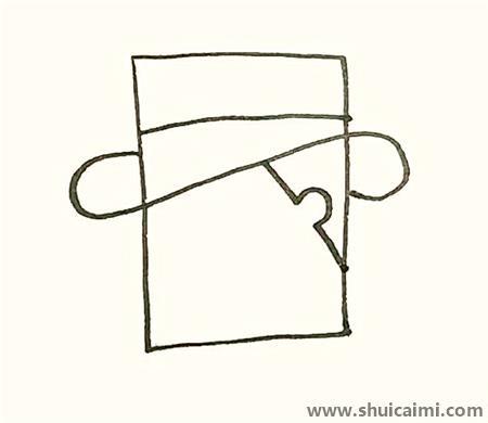 牛仔儿童简笔画