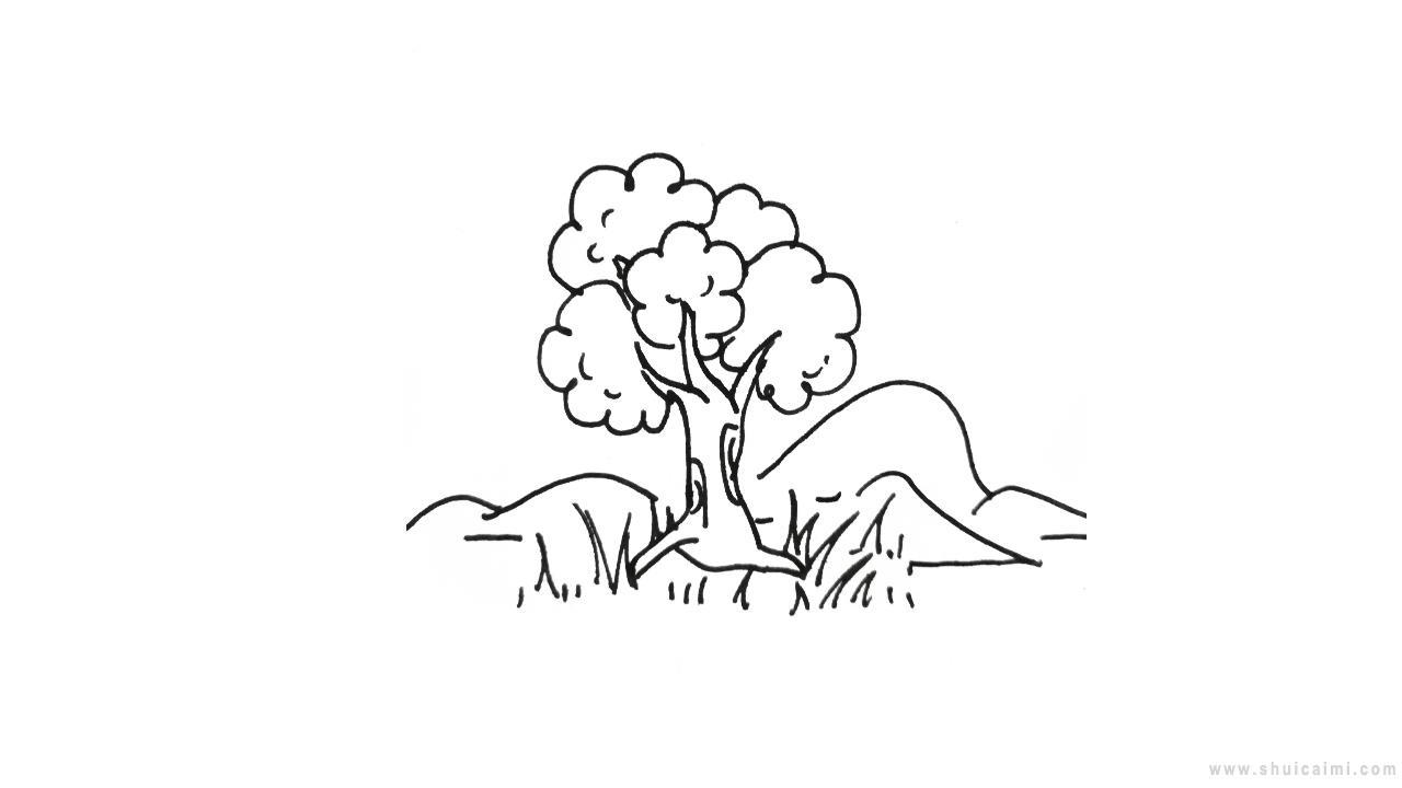 春雨图简笔画怎么画 春雨图简笔画画法