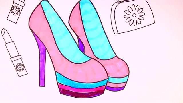 高跟鞋简笔画 高跟鞋简笔画图片大全