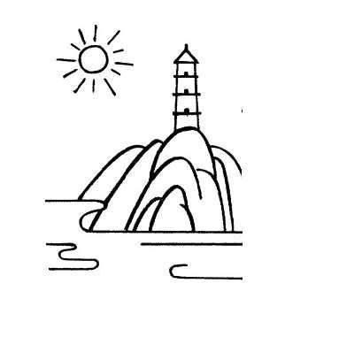 宝塔简笔画 膳食宝塔简笔画