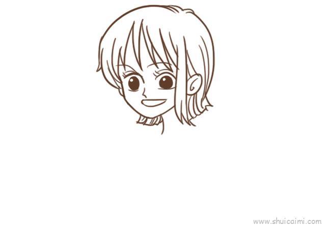 娜美儿童画怎么画 娜美简笔画图片大全