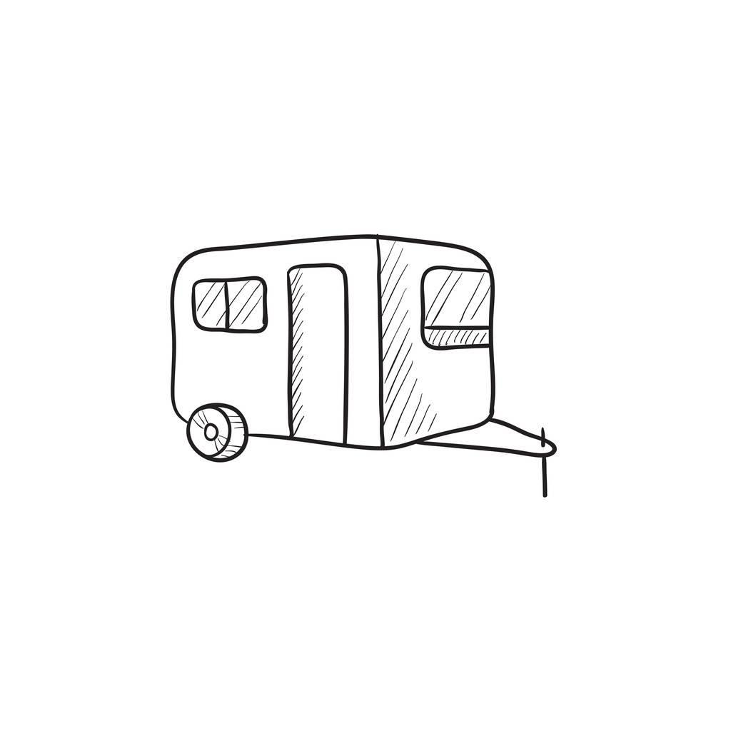 房车简笔画 消防车简笔画
