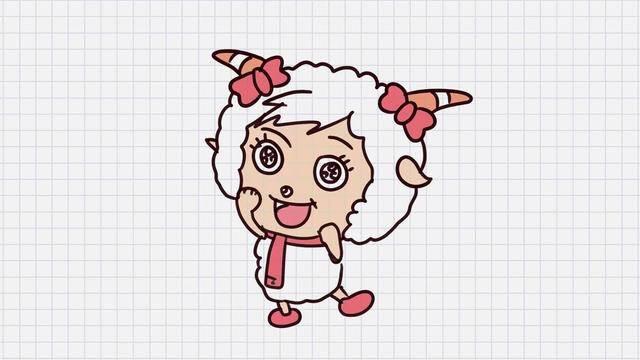 喜羊羊简笔画 喜羊羊简笔画图片大全