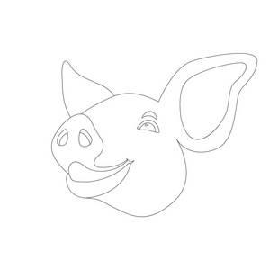 猪耳朵简笔画图片大全 猪耳朵简笔画图片大全彩色