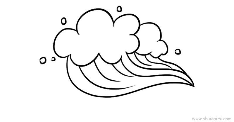 浪花儿童画怎么画 浪花简笔画图片大全
