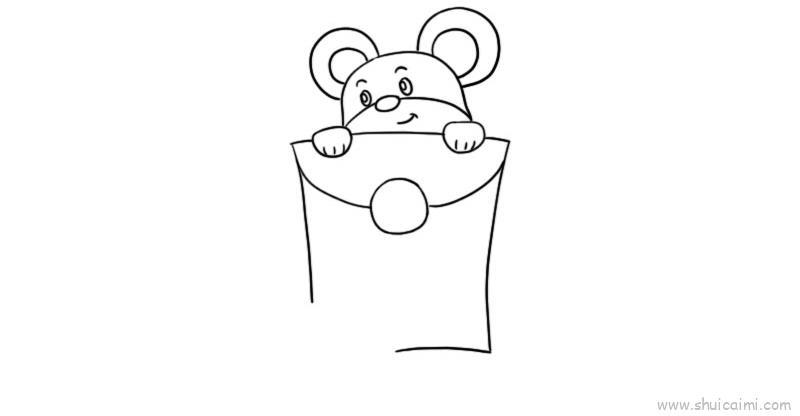 鼠宝宝发红包儿童画怎么画 鼠宝宝发红包简笔画顺序
