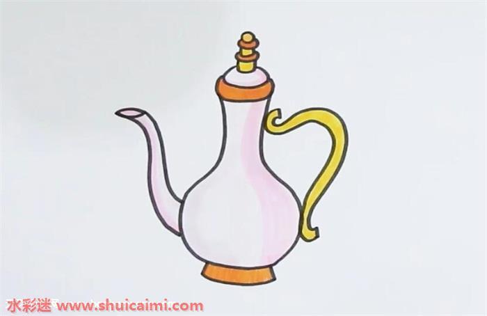 洒水壶怎么画 洒水壶简笔画简单好看带颜色