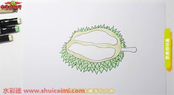 榴莲怎么画 榴莲简笔画画法