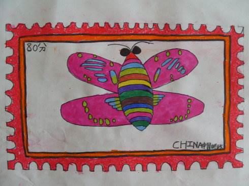 邮票简笔画 邮票简笔画儿童画