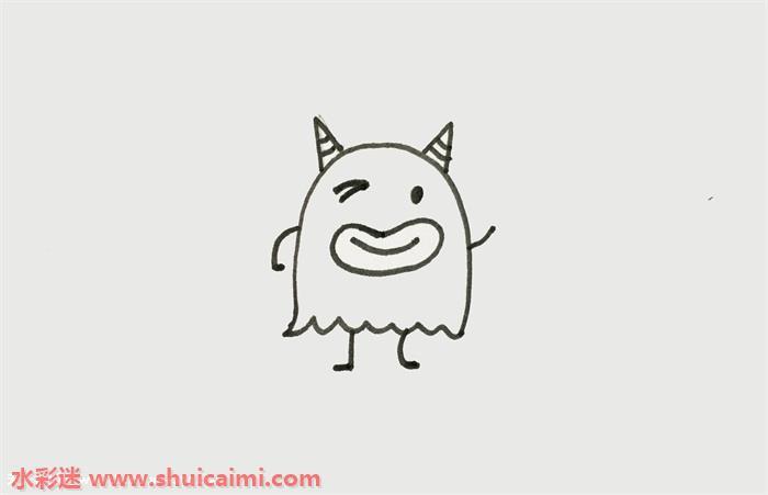 大嘴怪怎么画 大嘴怪简笔画画法