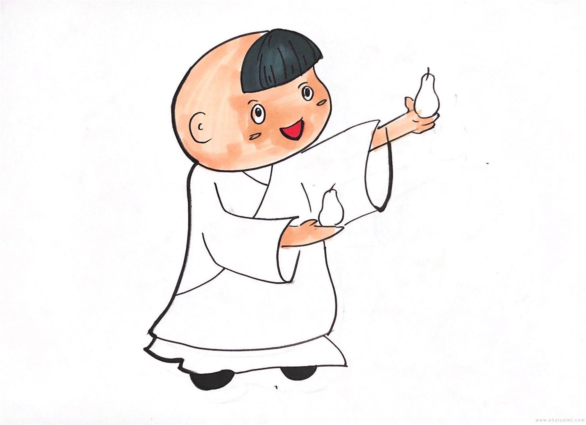 孔融让梨简笔画怎么画 孔融让梨简笔画好看