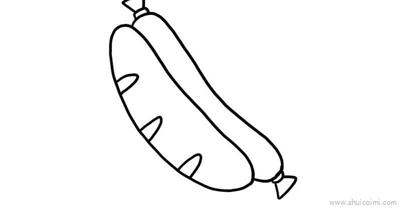 热狗儿童画怎么画 热狗简笔画好看