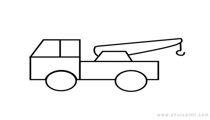 工程车简笔画怎么画 工程车简笔画好看