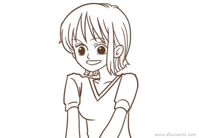 娜美儿童画怎么画 娜美简笔画图片大全