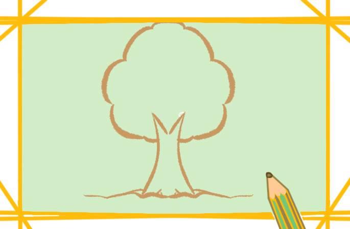 果树简笔画 果树简笔画彩色