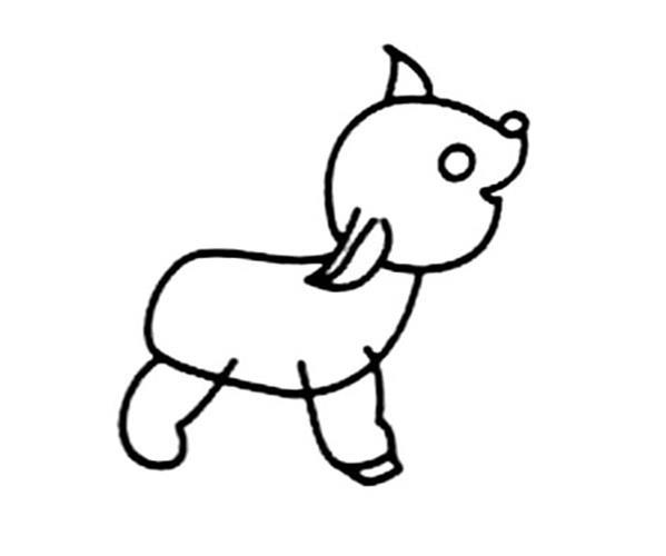 幼儿简笔画小羊的画法_如何画小羊简笔画步骤
